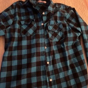 Teal flannel Women’s shirt